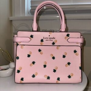 Kate Spade Pink Pineapple Print Women's Bag